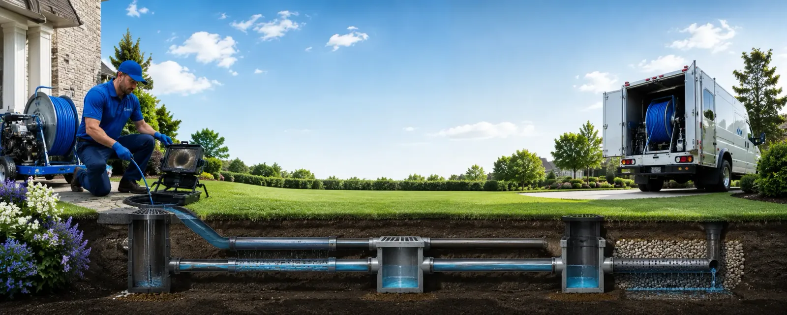 Outdoor drain cleaning information for Caulfield, MO